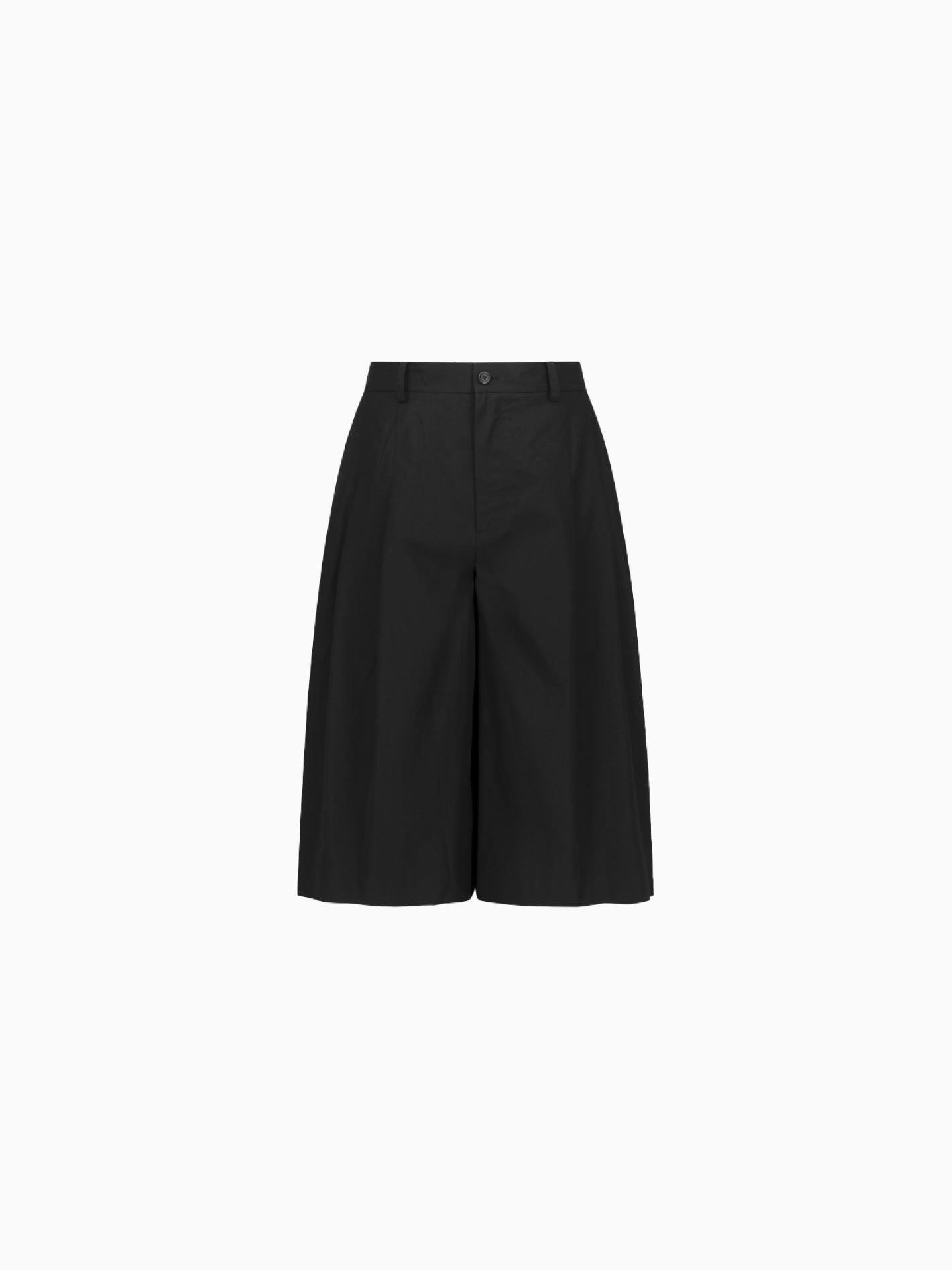 Wide Bermuda Pants Black