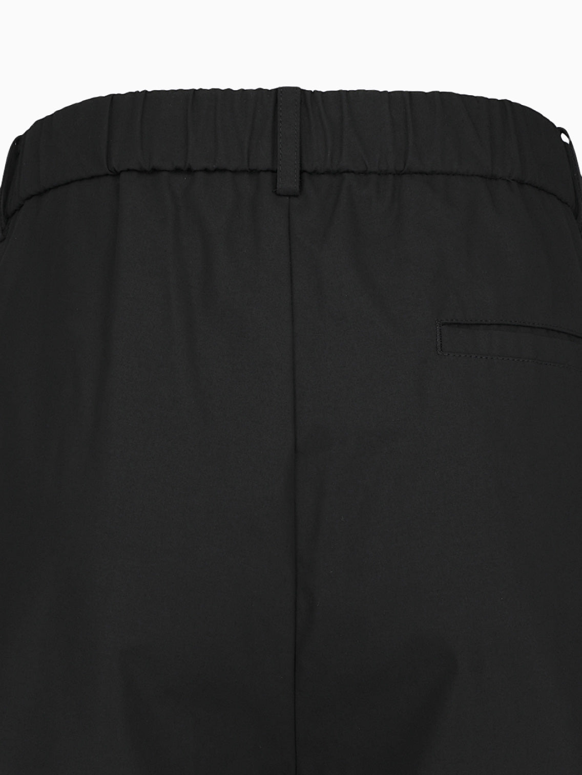 Wide Bermuda Pants Black