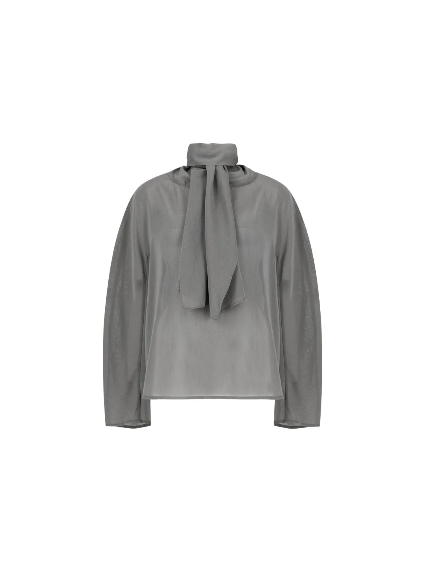 Cotton Scarf Top Charcoal