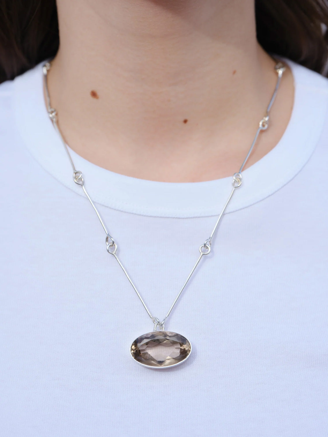 Articulated Necklace Smoky Quartz
