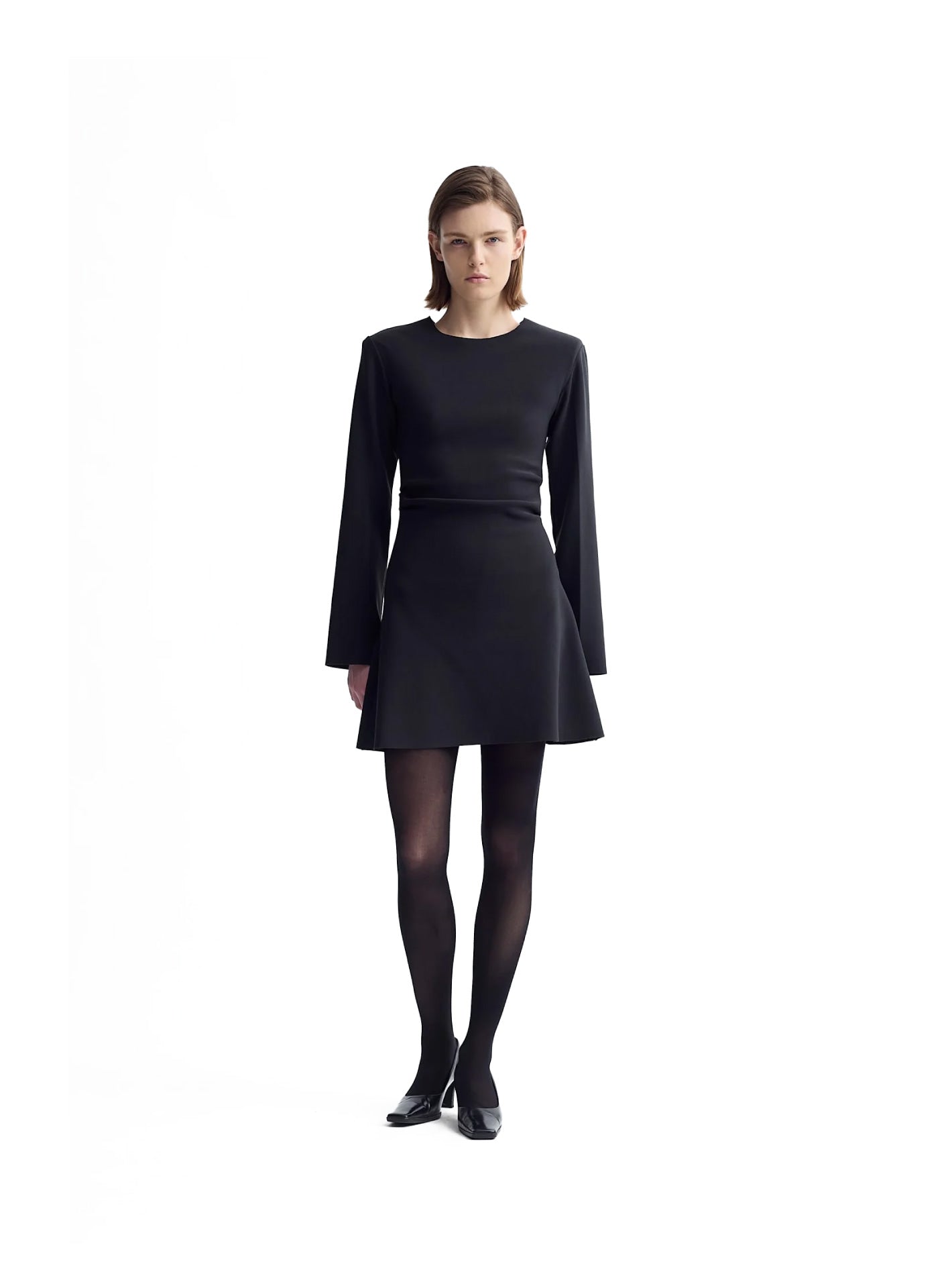 Drape Mini Dress Anthracite