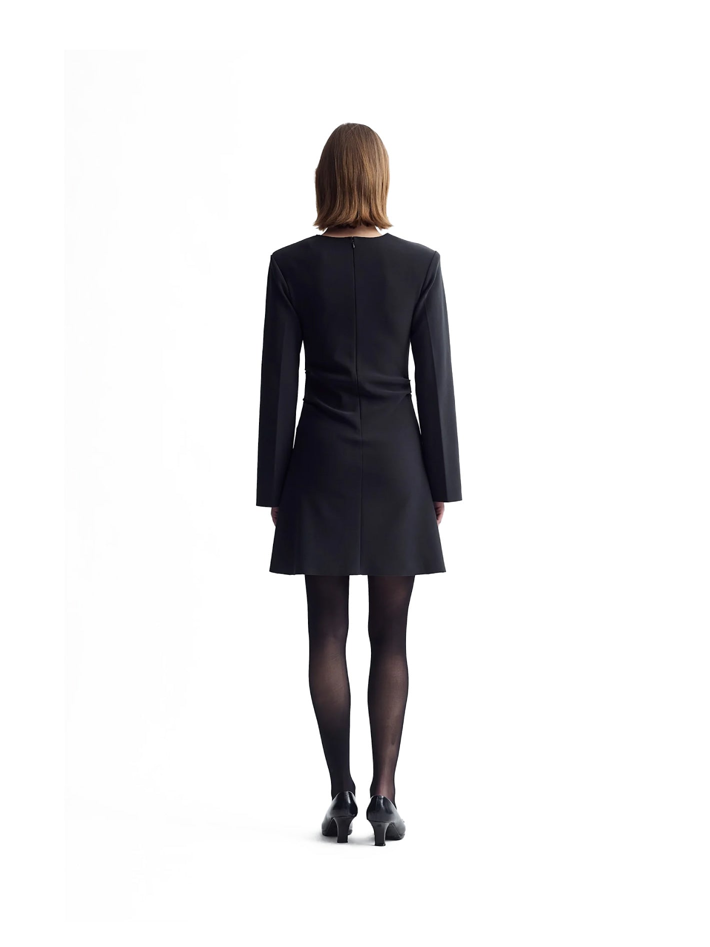 Drape Mini Dress Anthracite