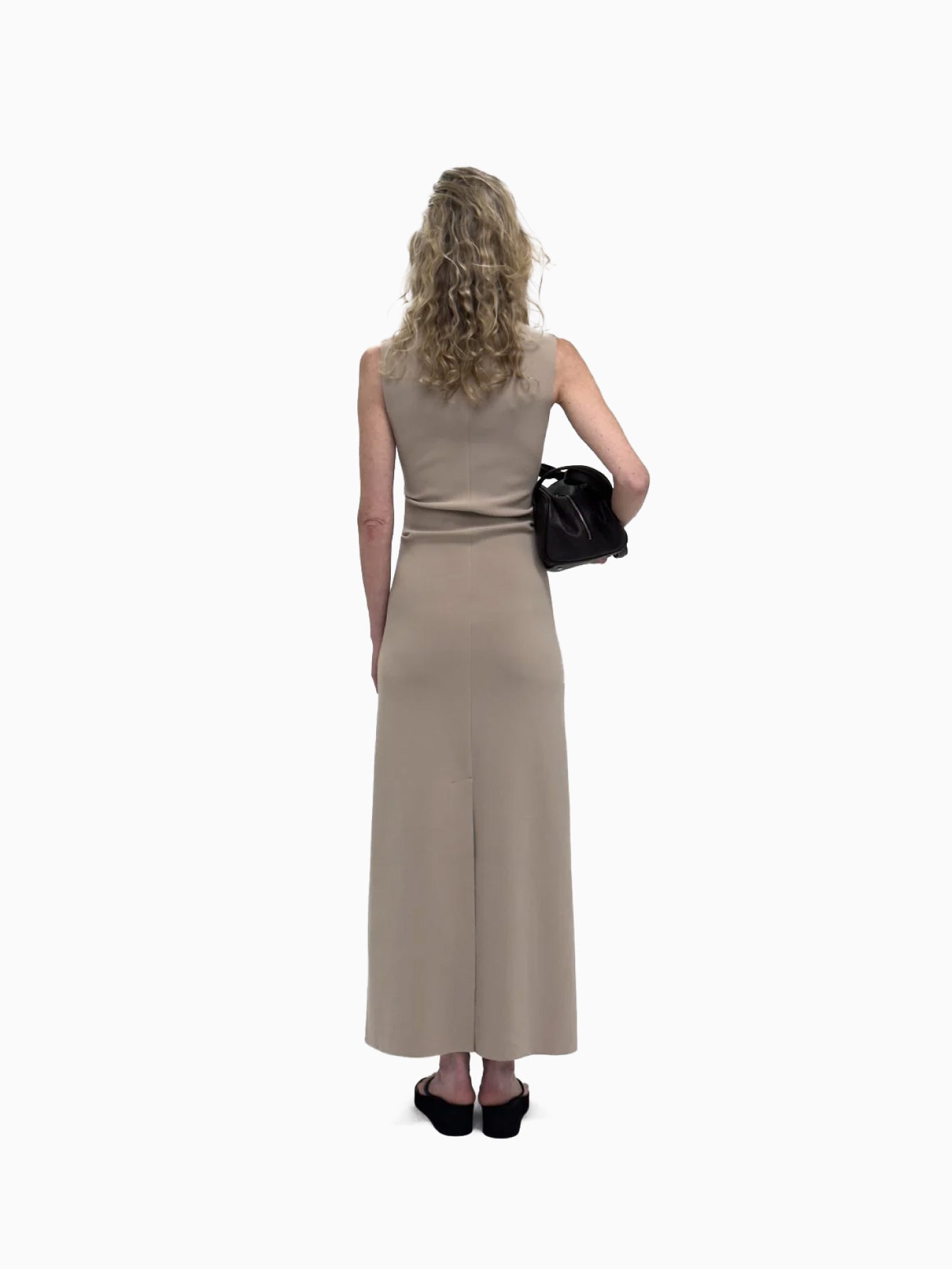 Lay 2 Drape Dress Sand