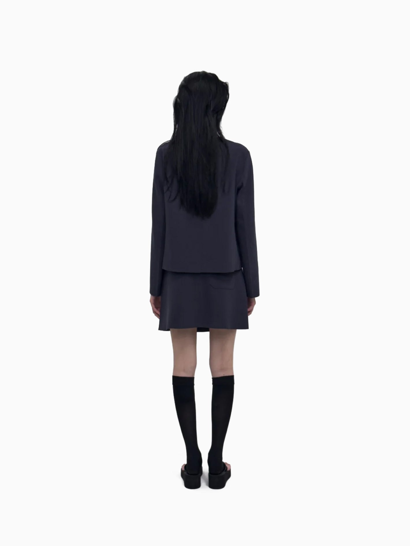 Lay 2 Roundneck Jacket Mood Indigo
