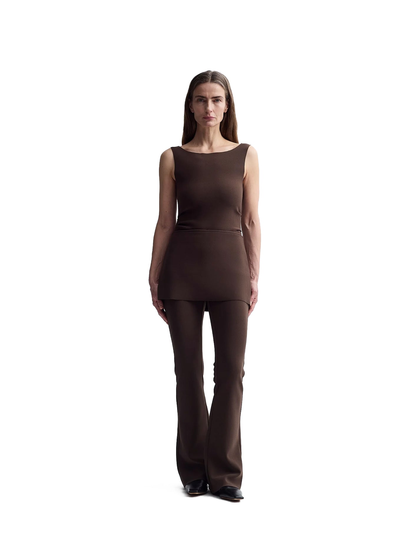 Skirt Trousers Cocoa Brown