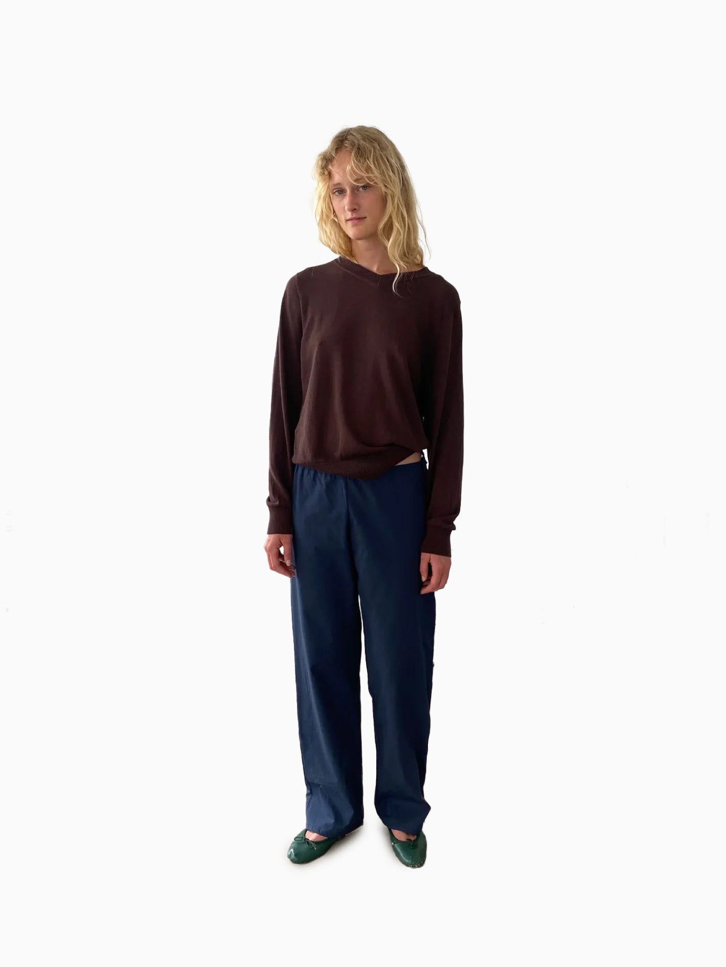 Tie Pants Navy