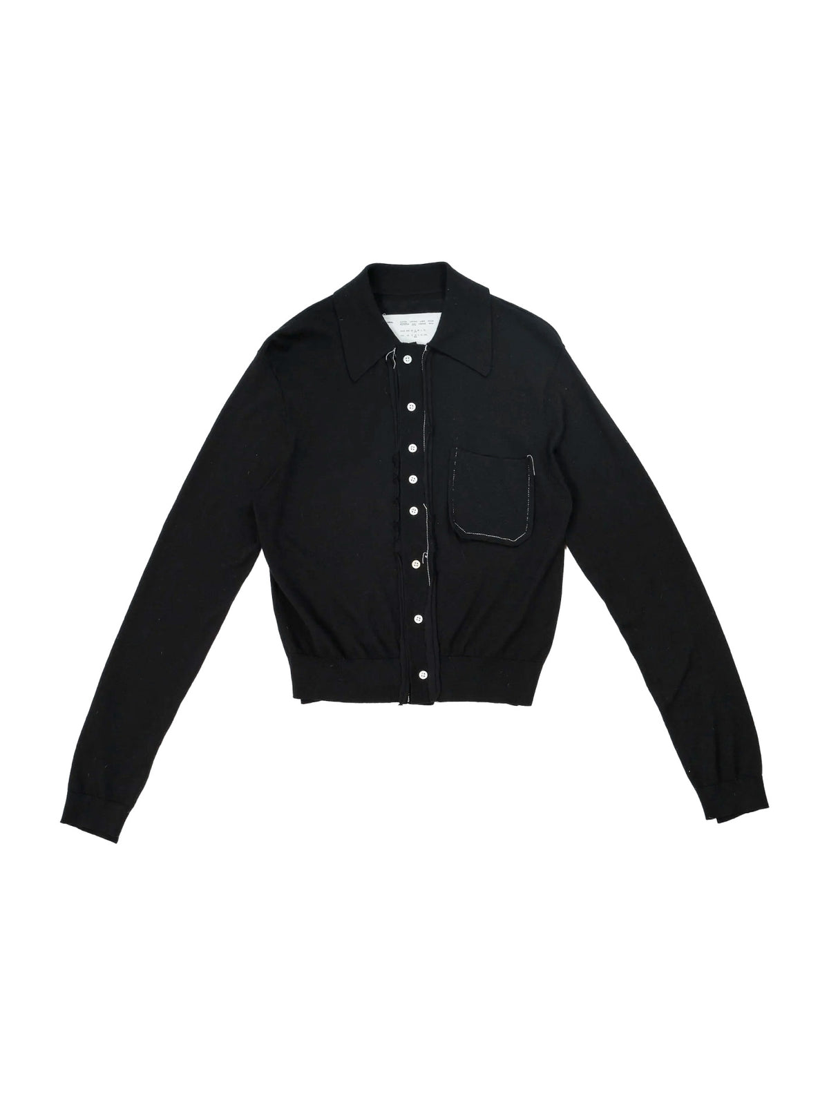 70s Cardigan Black