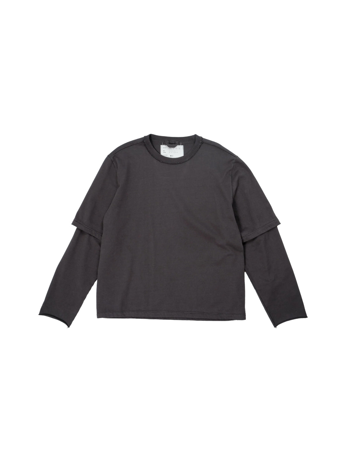 Big Tee Double Sleeve Dark Grey