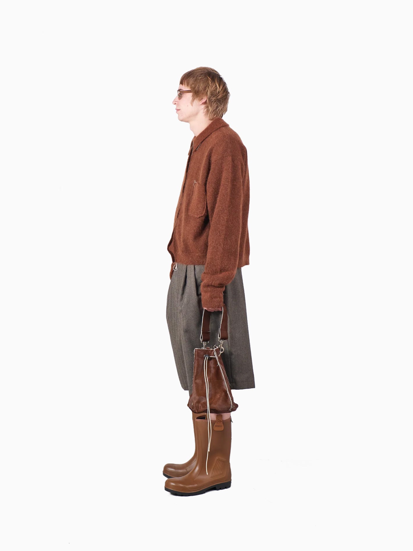 Hairy Cardigan Brown