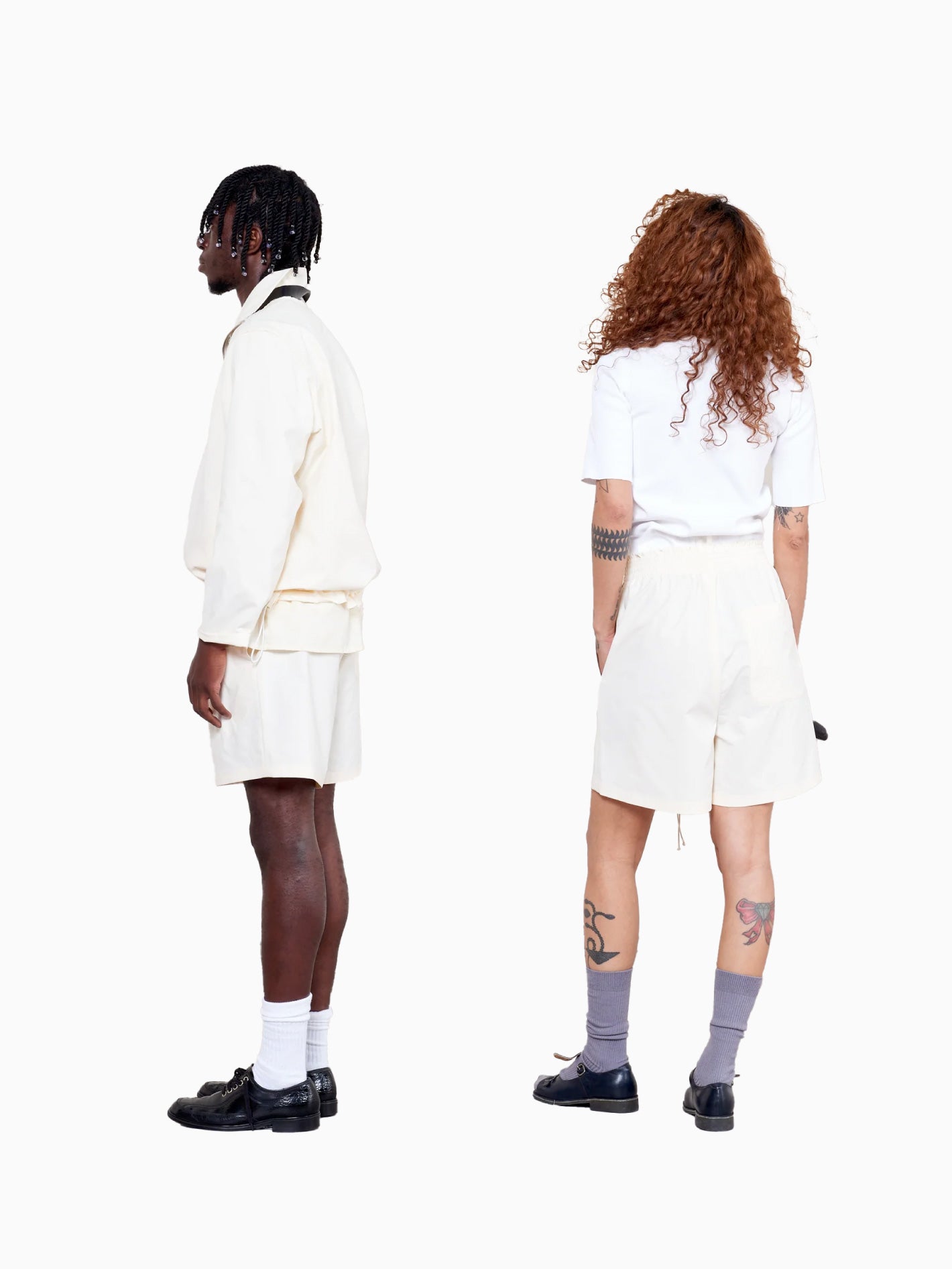 Knee Shorts Technical Nylon Light Yellow