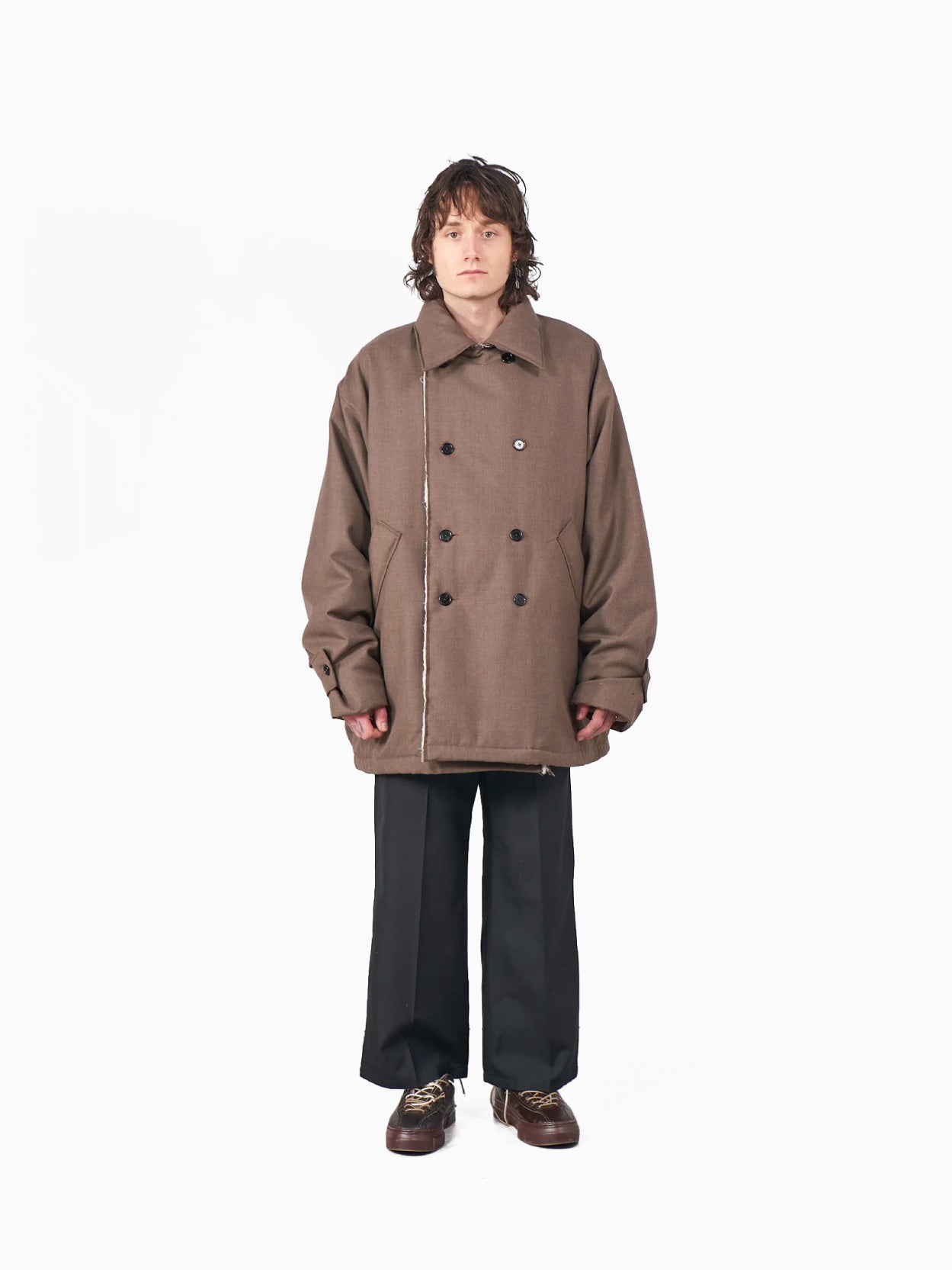 Padded Peacoat Mack Brown