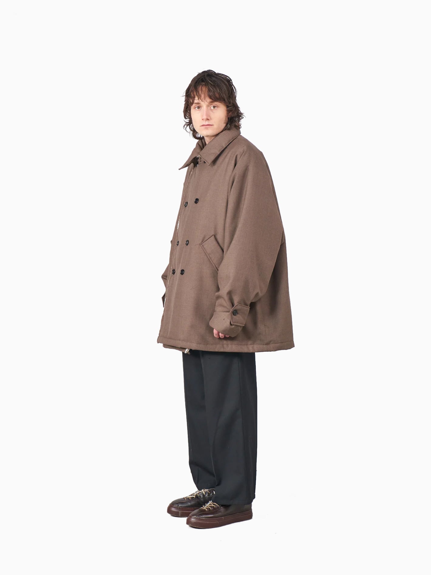 Padded Peacoat Mack Brown