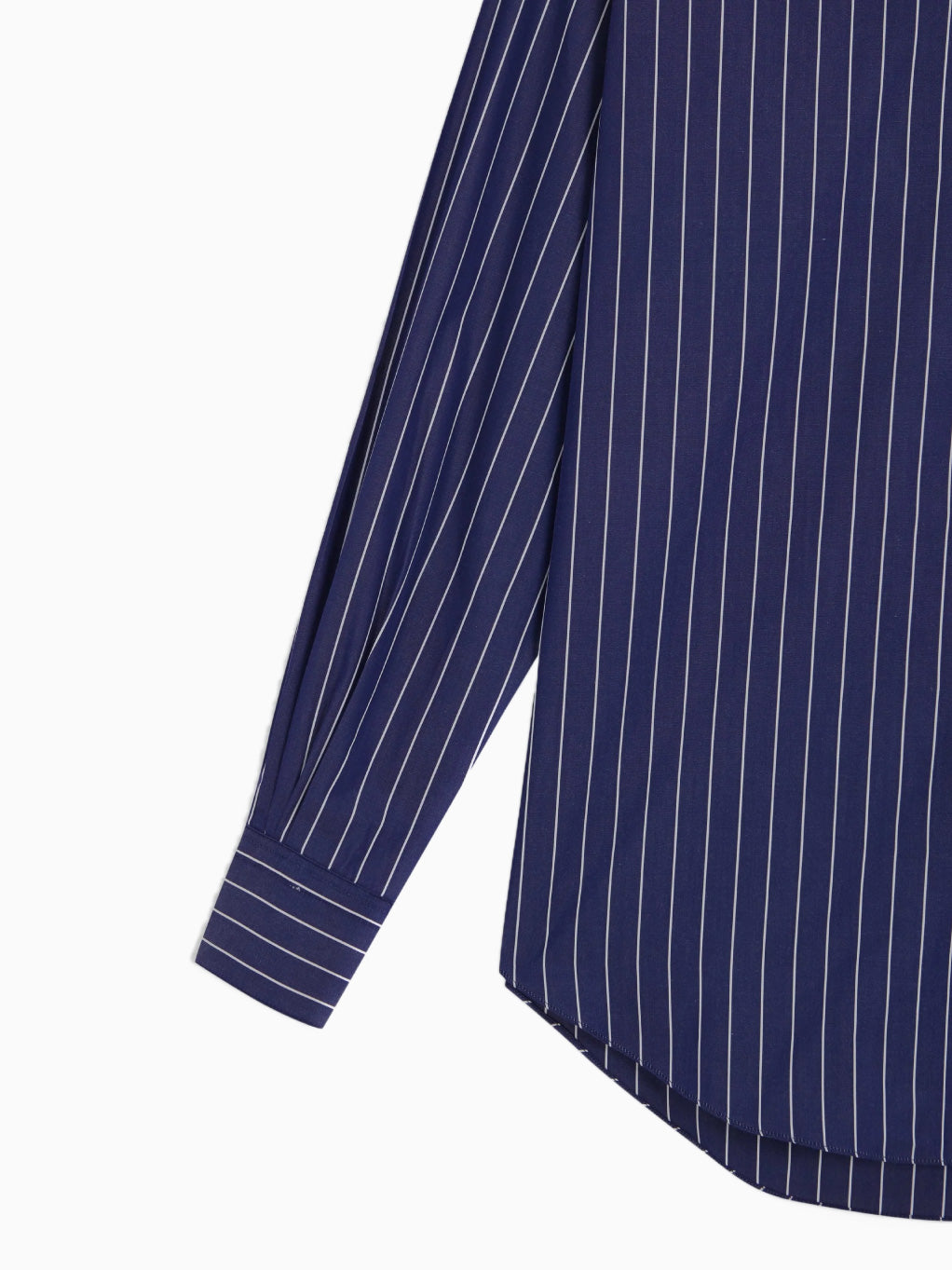 Dark Blue White Stripes Normal Shirt
