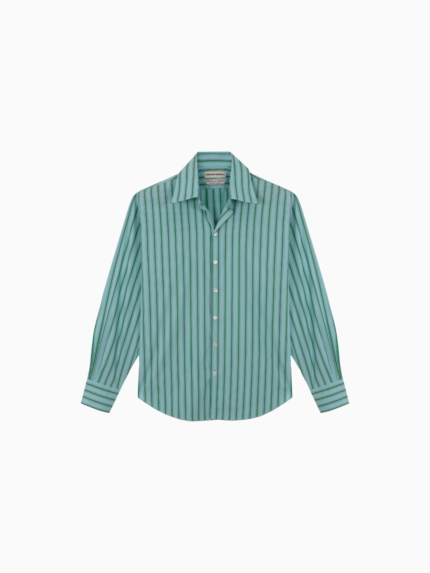 Green Green Stripes Normal Shirt