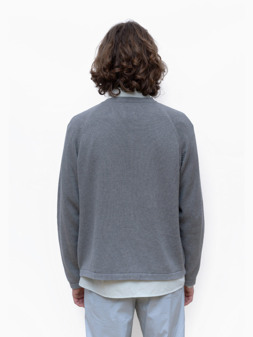 Grey Knitted Cardigan