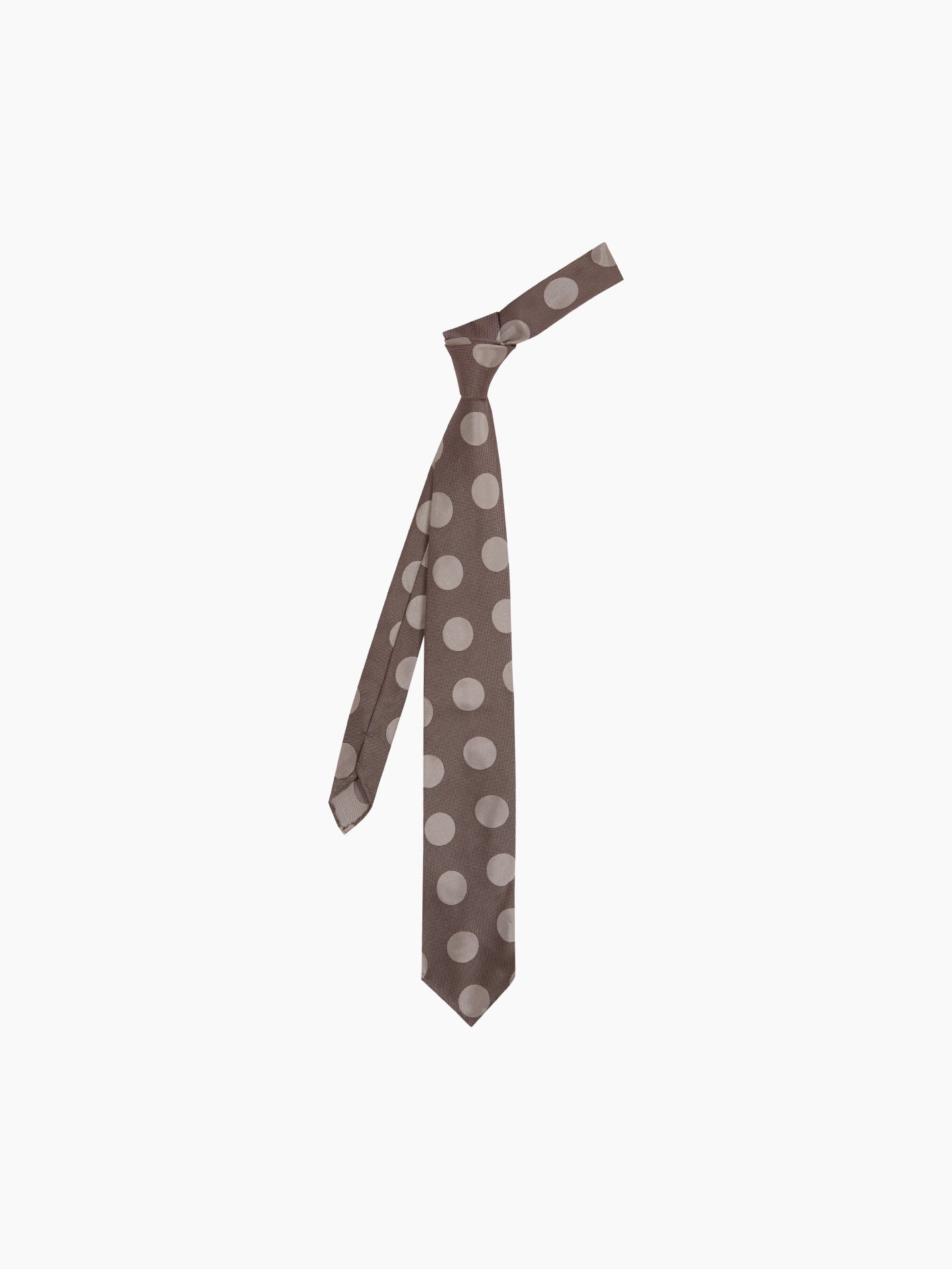 Grey Grey Dots CM Tie