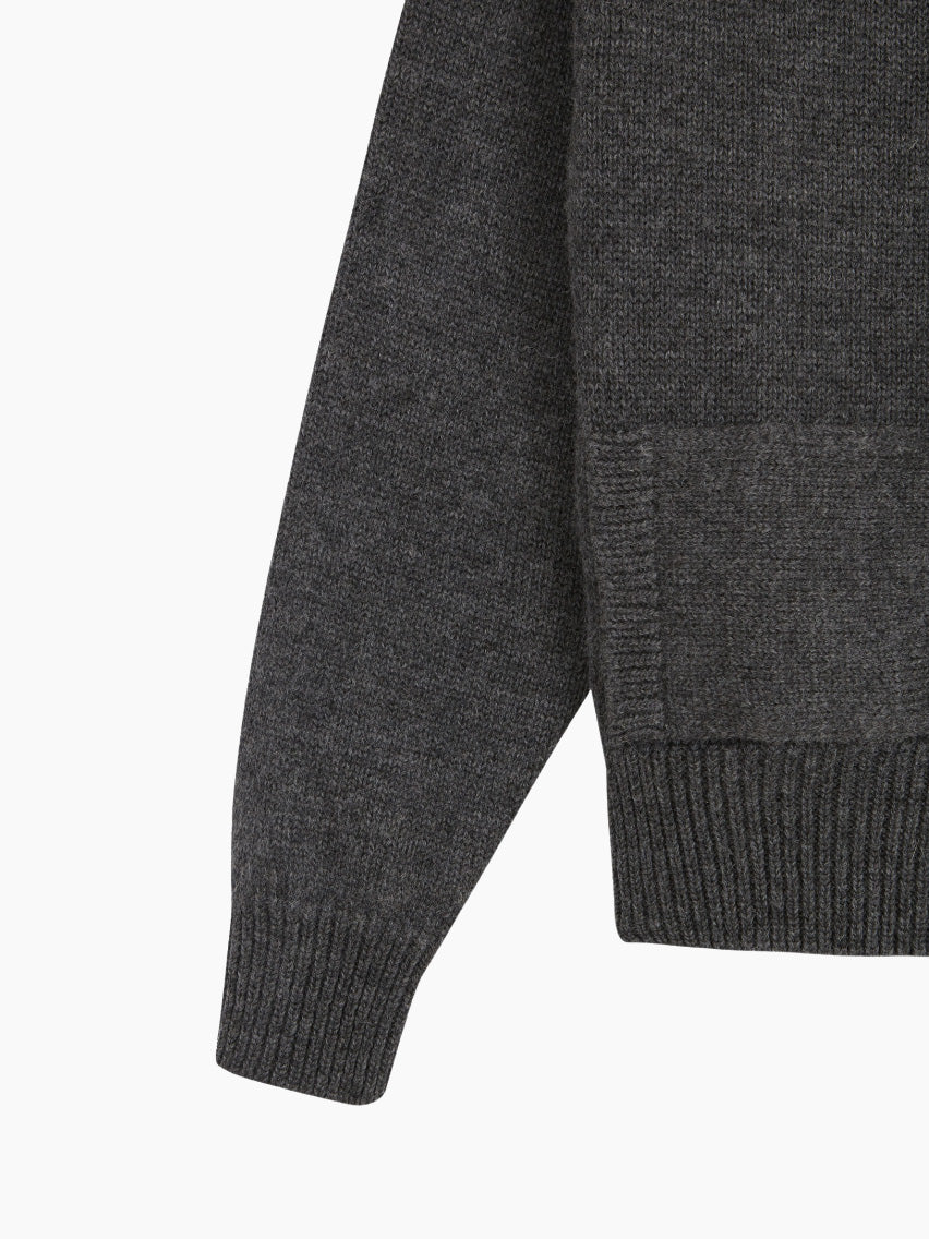 Grey Knitted Jacket