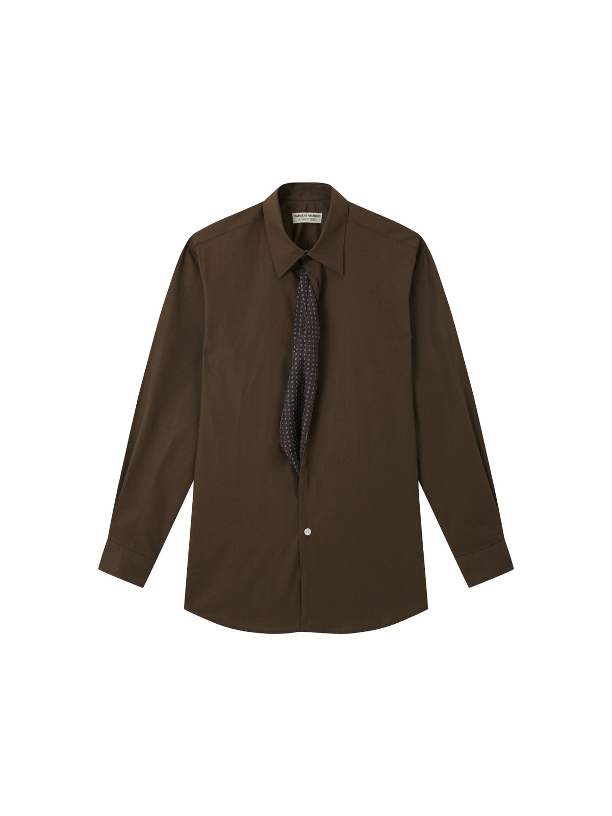 Brown Tie Shirt