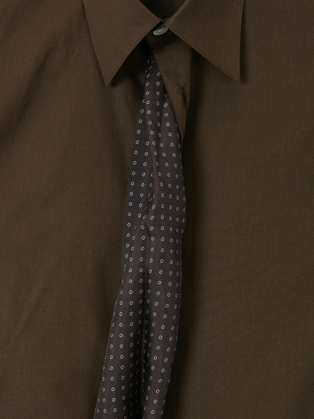 Brown Tie Shirt