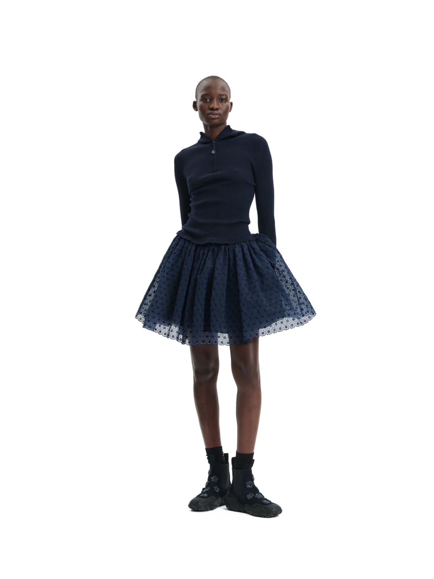Belma Hoodie Fine Merino Navy