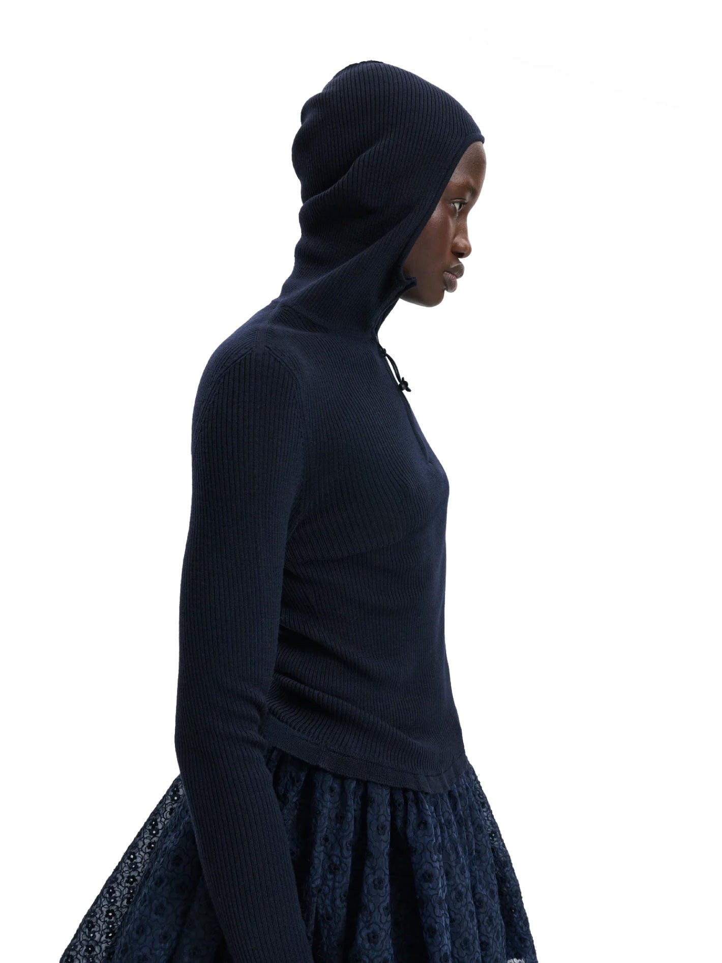 Belma Hoodie Fine Merino Navy