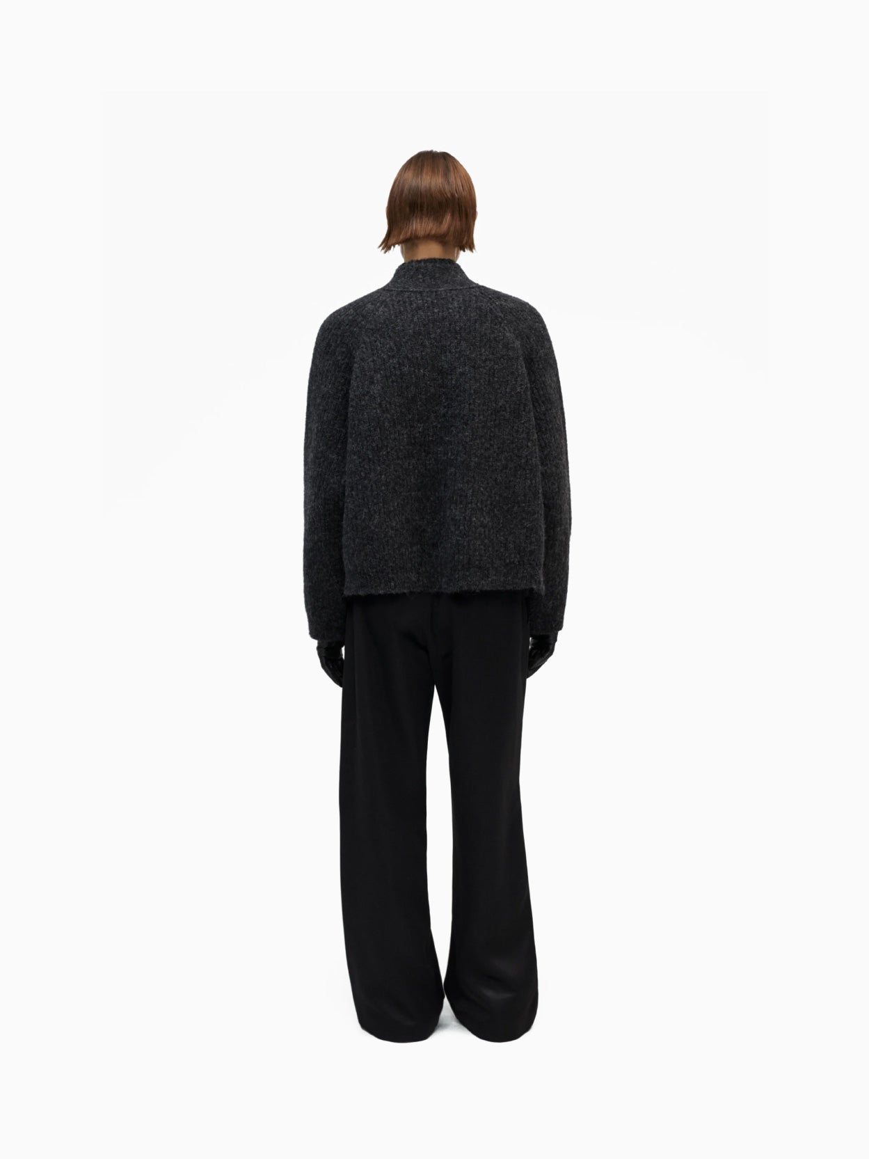 Baby Alpaca Cardigan Anthracite