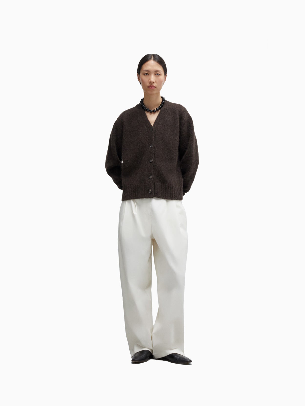 Baby Alpaca Cardigan Brown