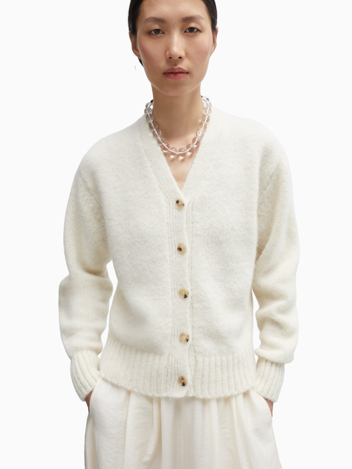 Baby Alpaca Cardigan Natural