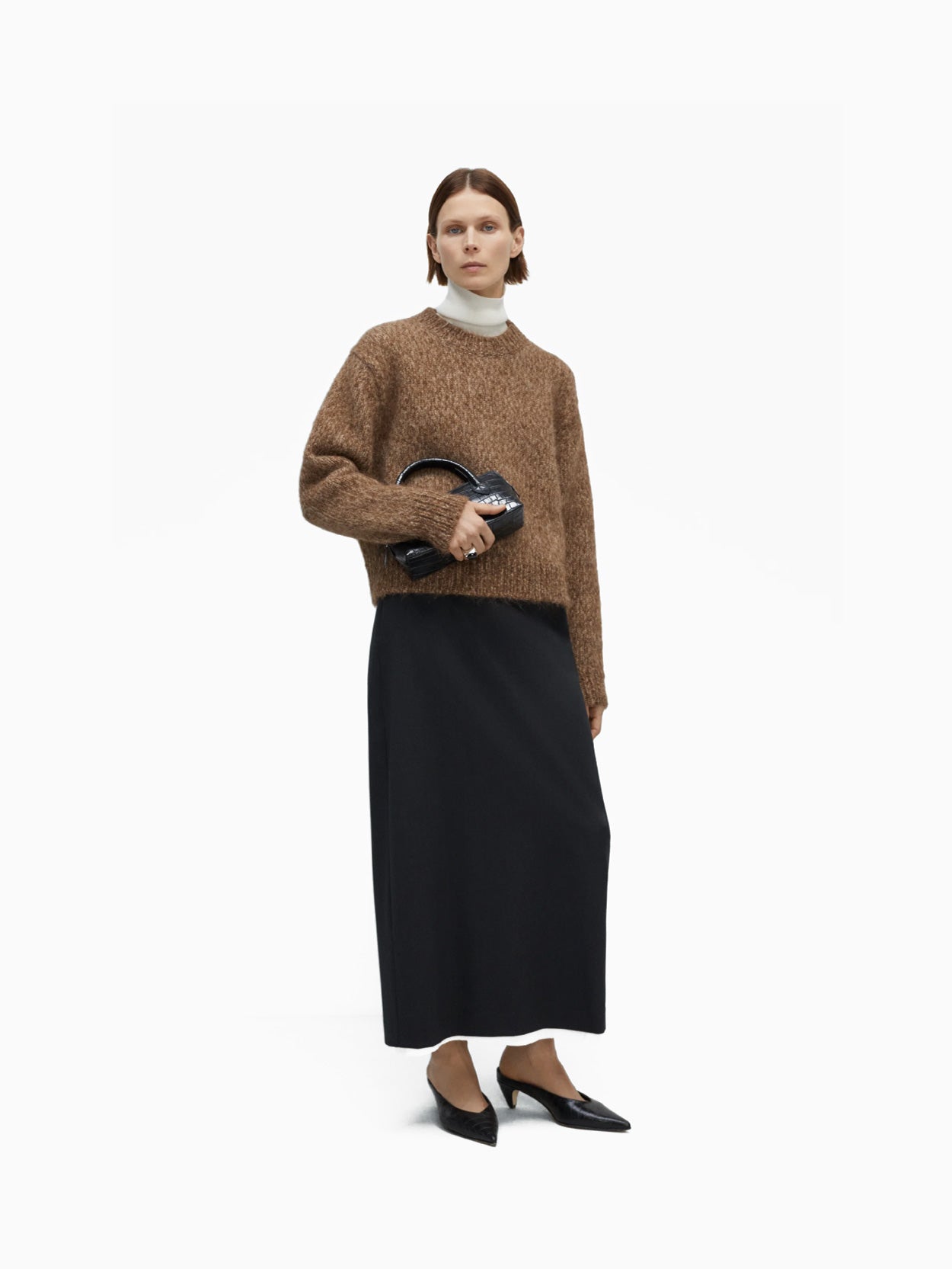 Chunky Sweater Brown Melange