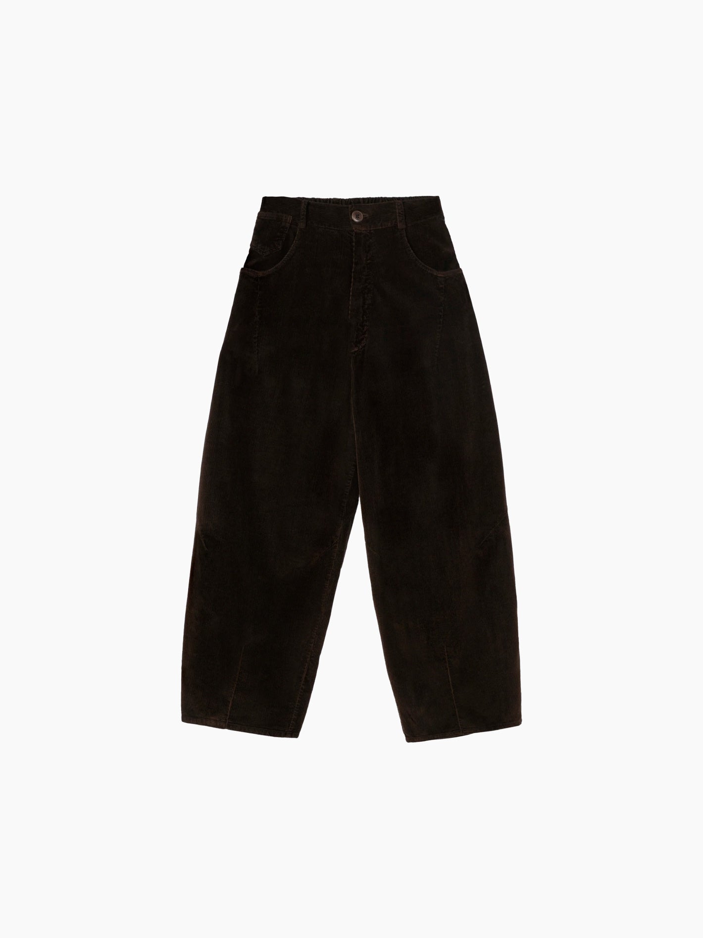 Corduroy Baggy Pants Brown