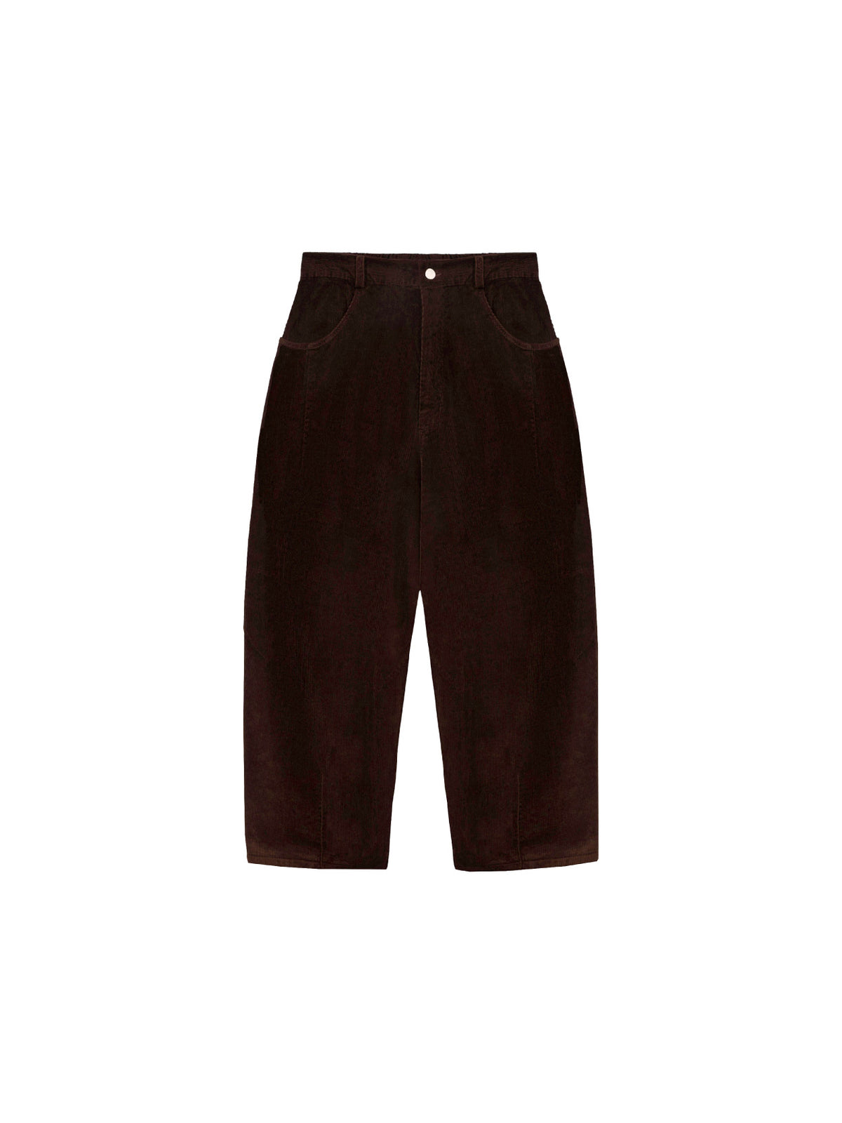 Corduroy Baggy Pants Brown