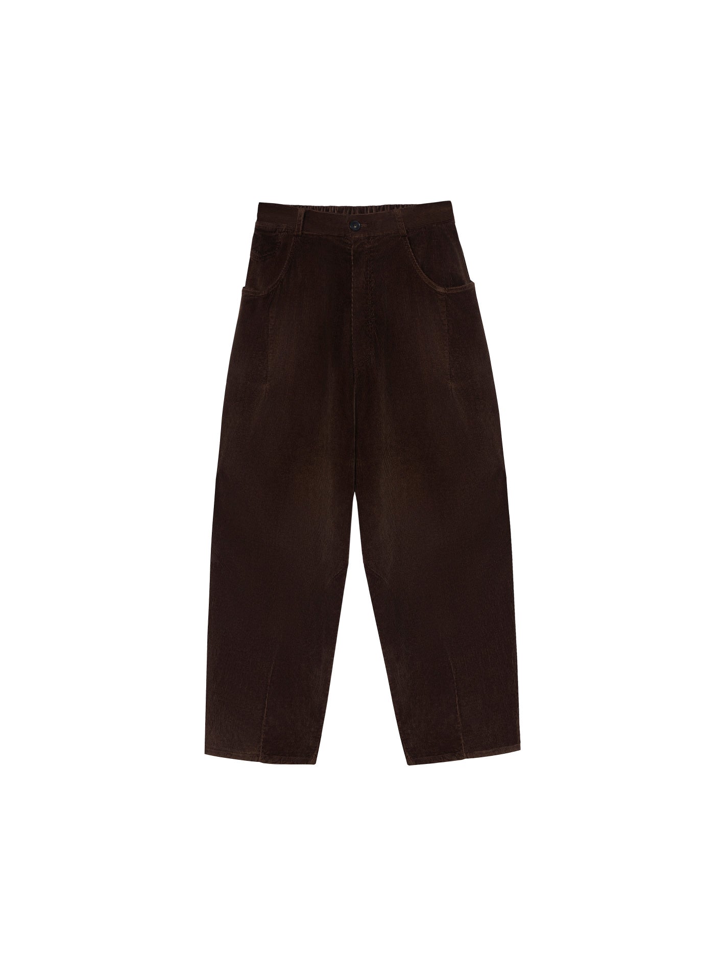 Corduroy Baggy Pants Brown