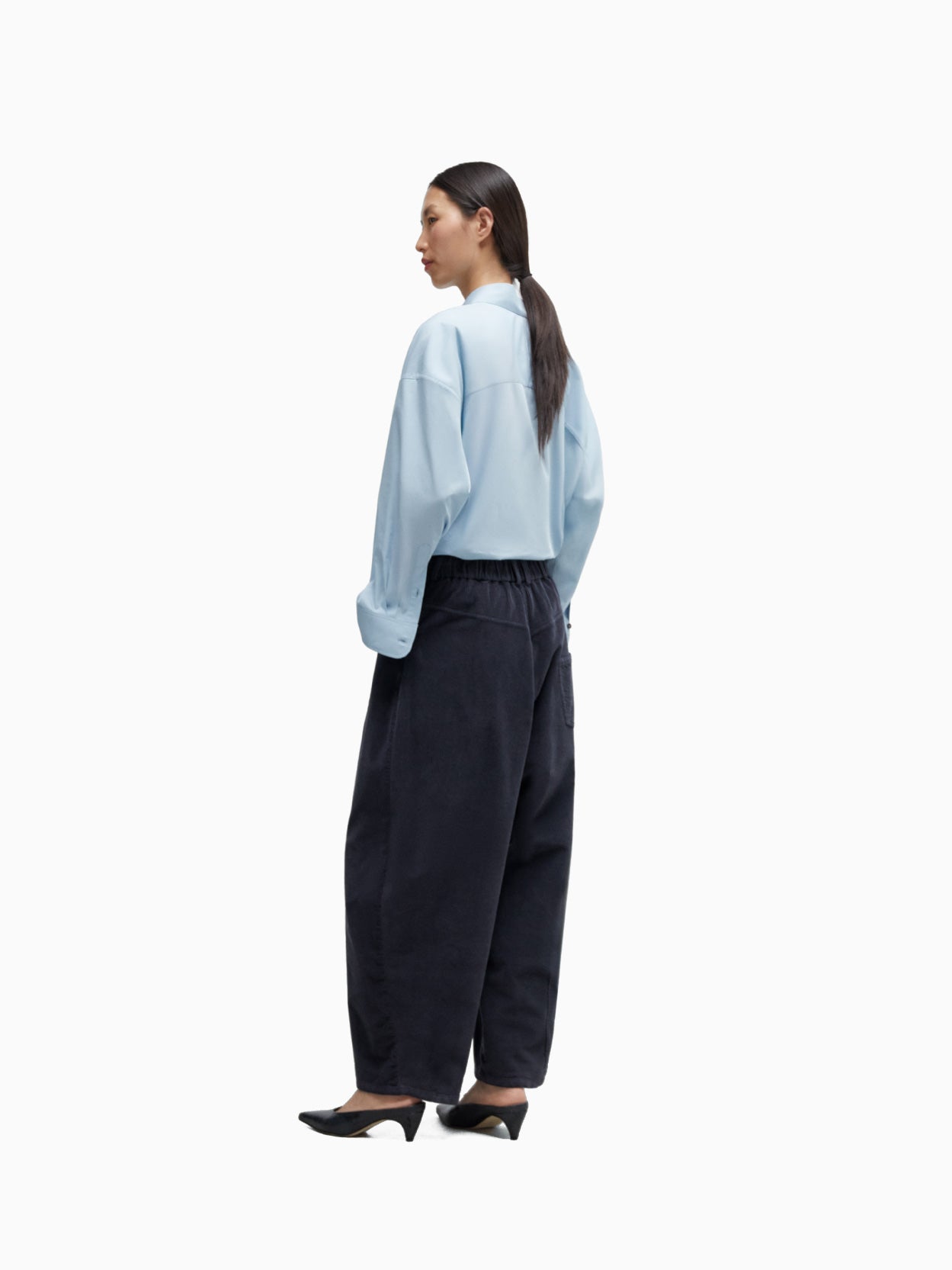 Corduroy Baggy Pants Dusty Blue