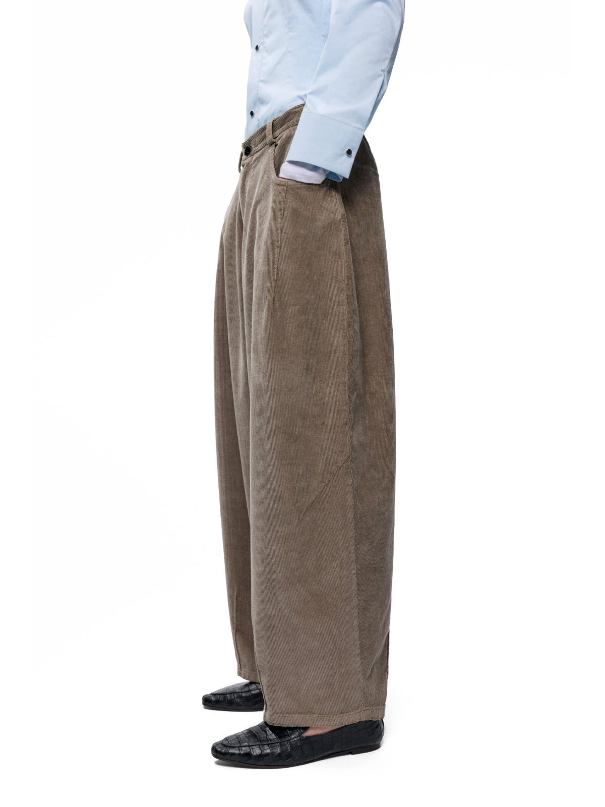 Corduroy Baggy Pants Sage