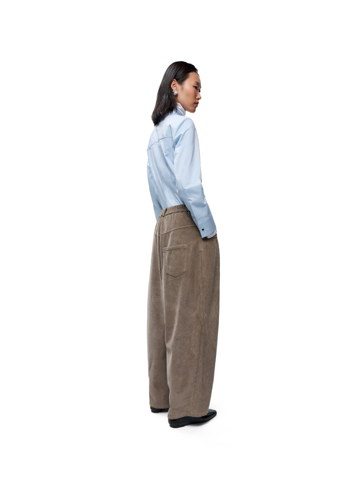 Corduroy Baggy Pants Sage