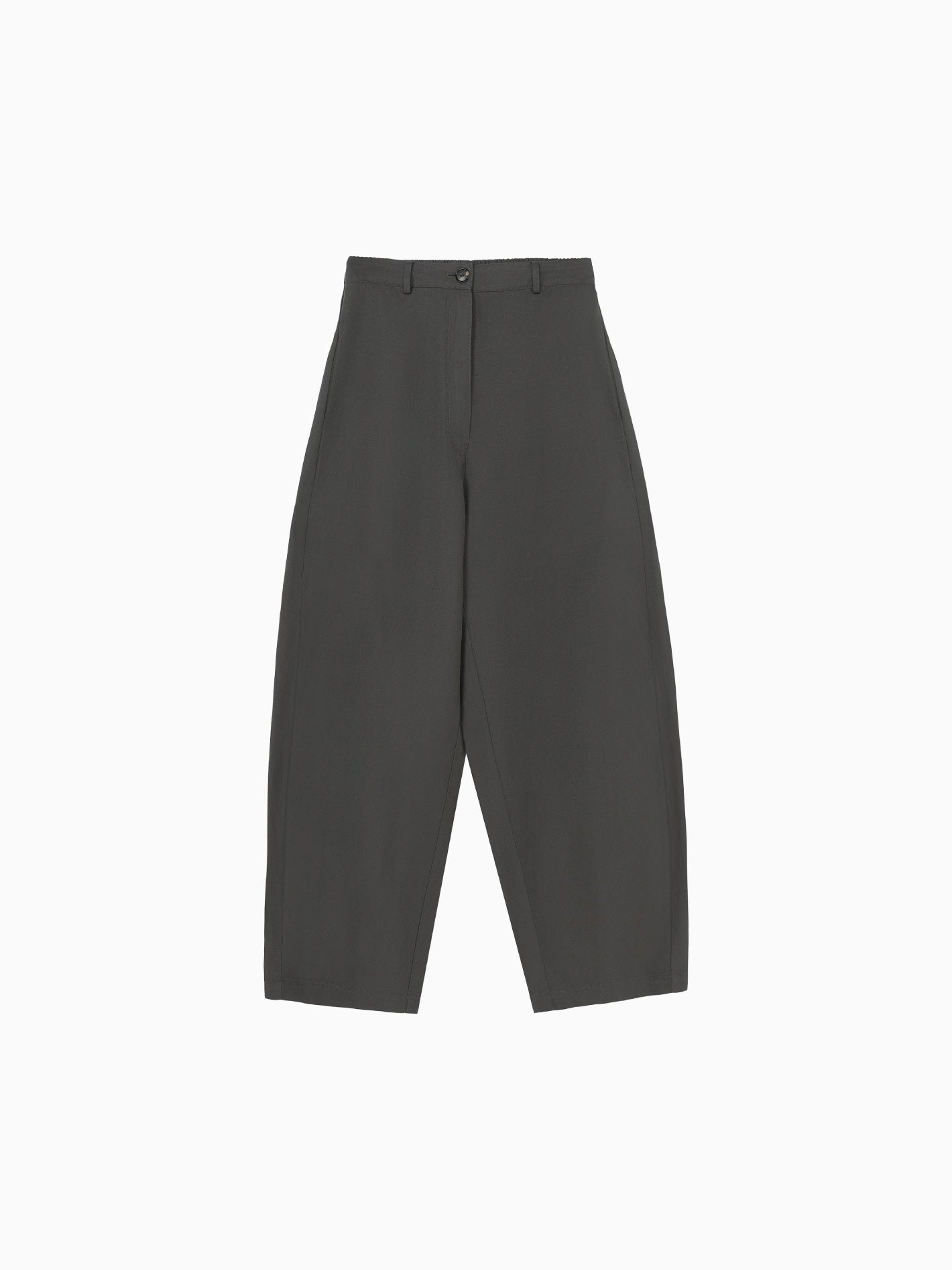 Cotton & Linen Curved Pants Graphite