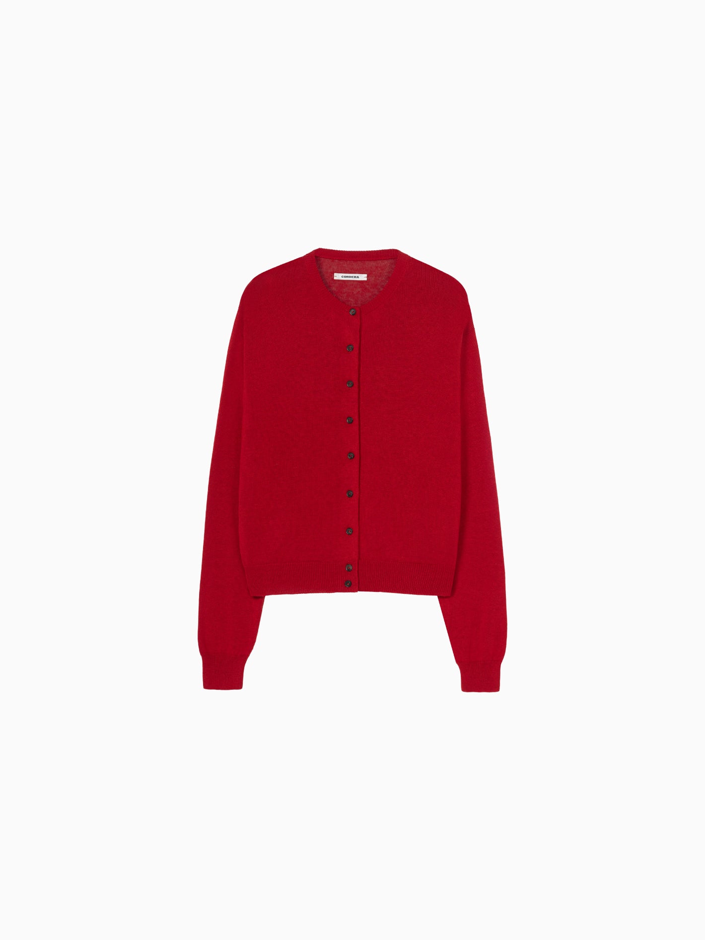 Cotton & Silk Cardigan Red