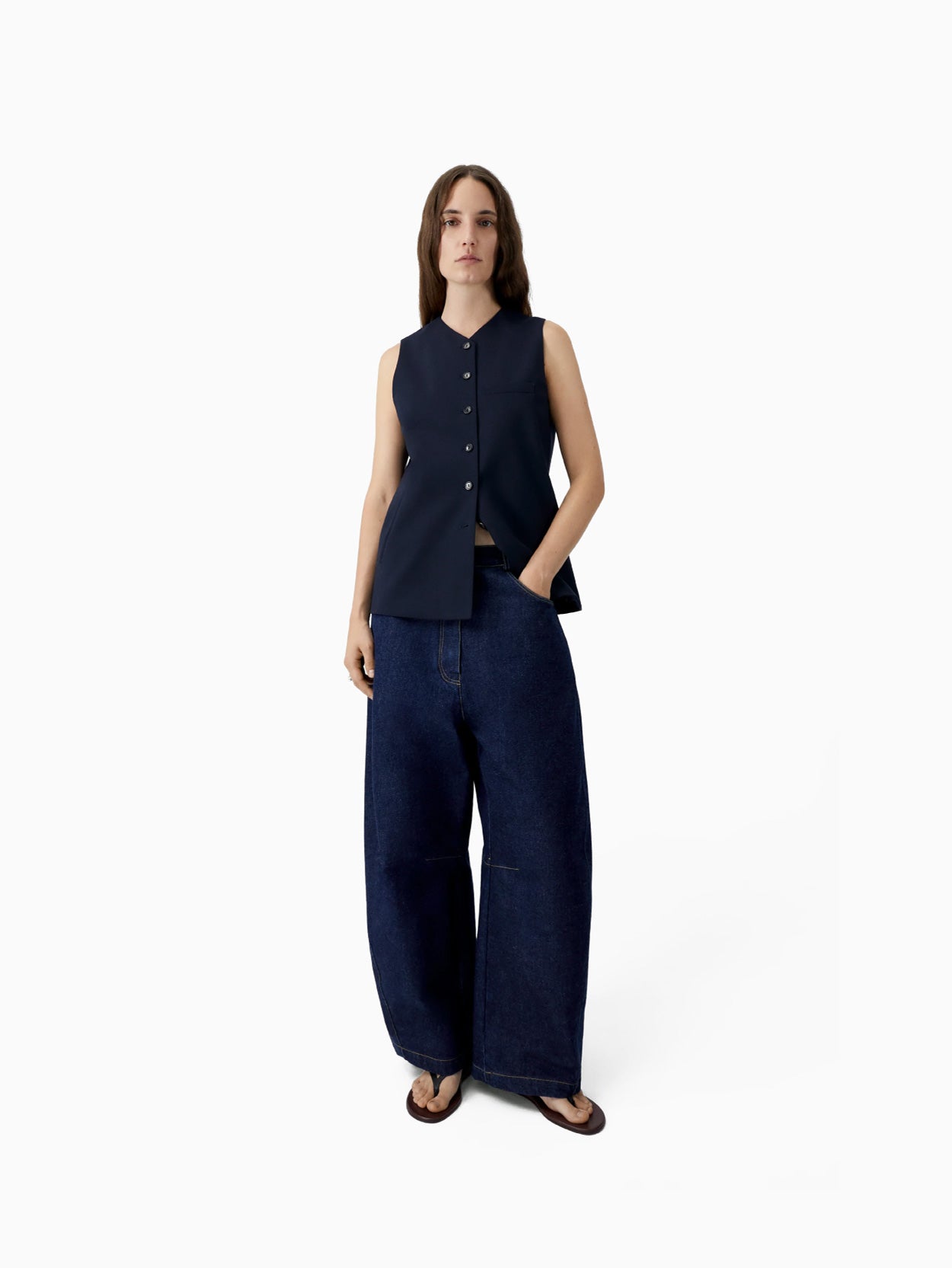 Curved Baggy Jeans