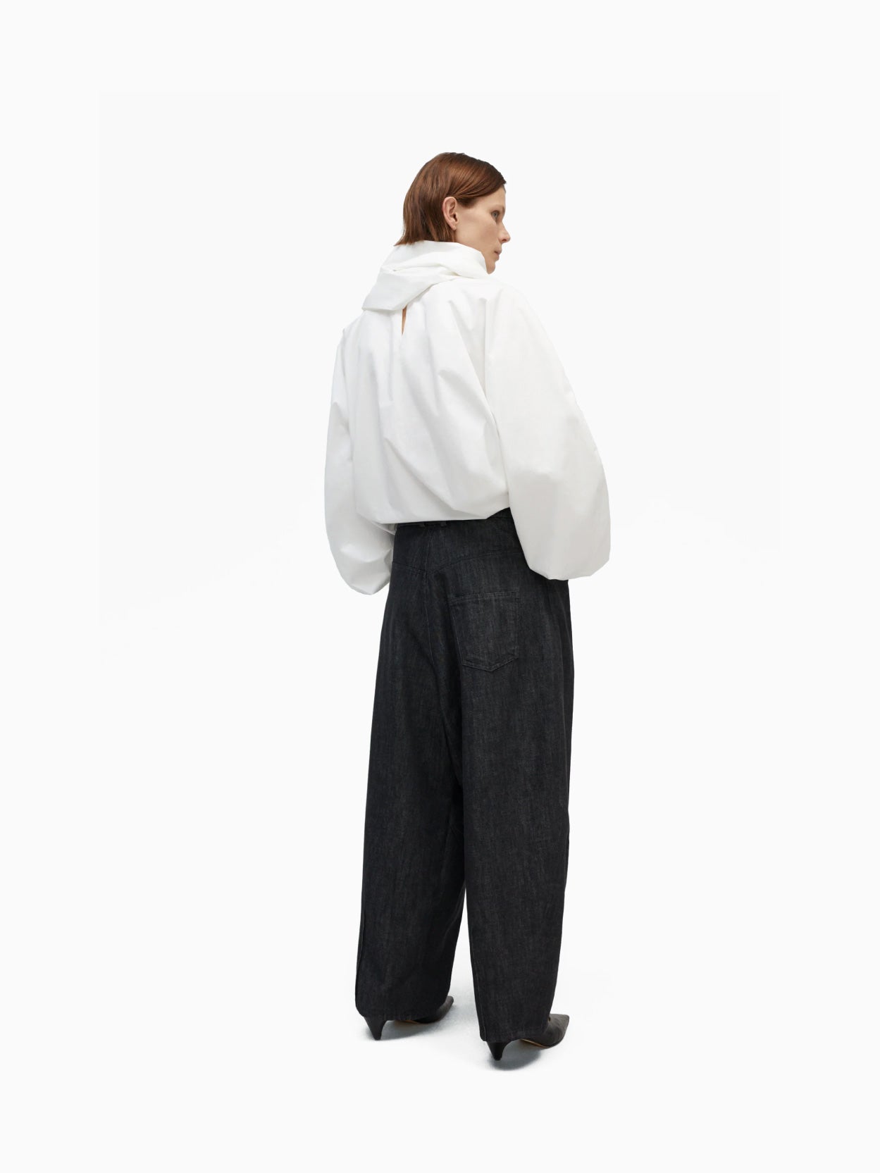 Denim Baggy Pants Black