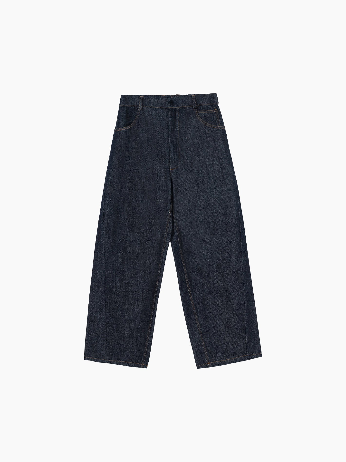 Denim Straight Pants Indigo