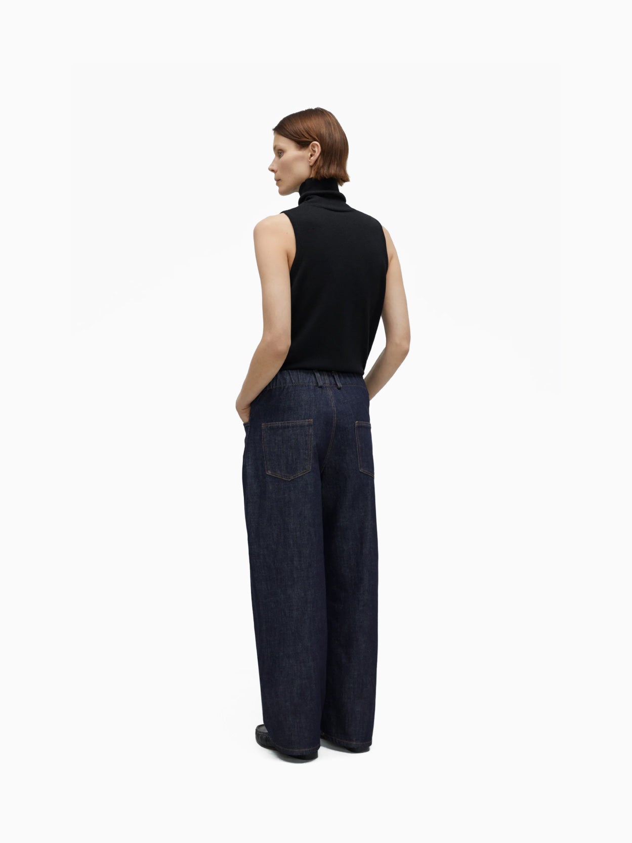 Denim Straight Pants Indigo