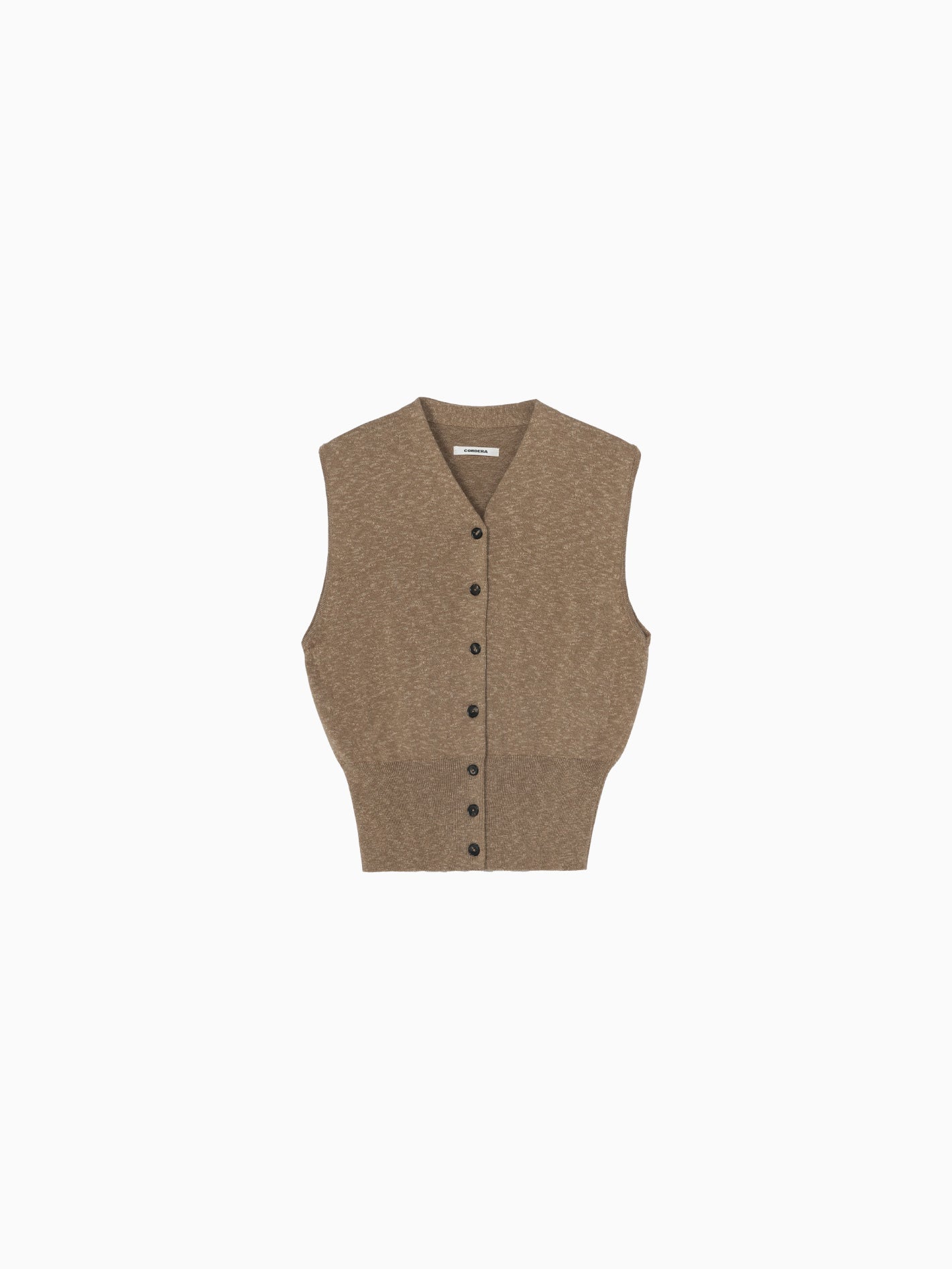 Flecked Cotton Waistcoat Copal
