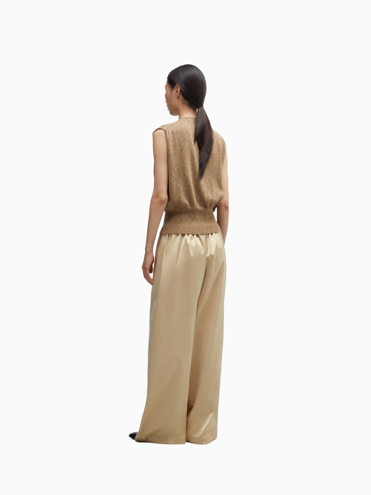 Flecked Cotton Waistcoat Copal