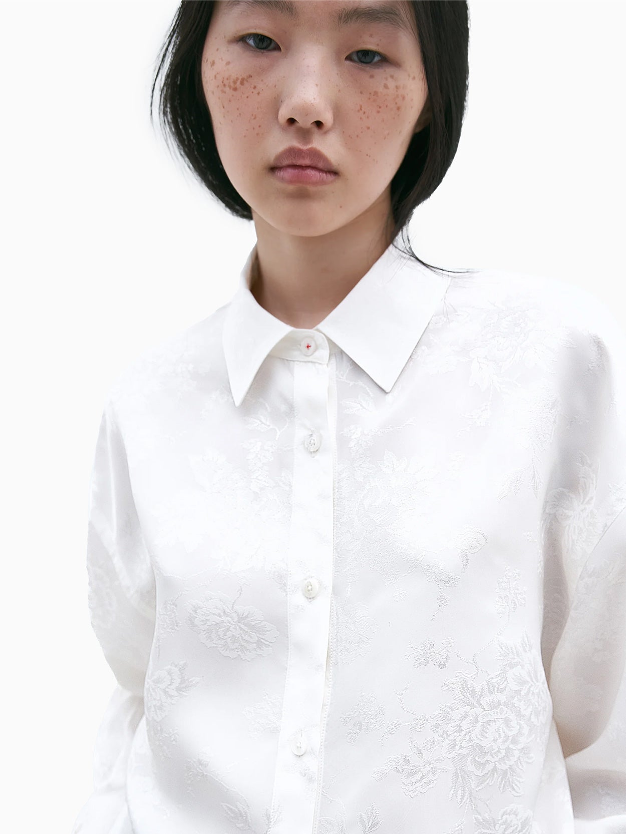 Flower Jacquard Shirt