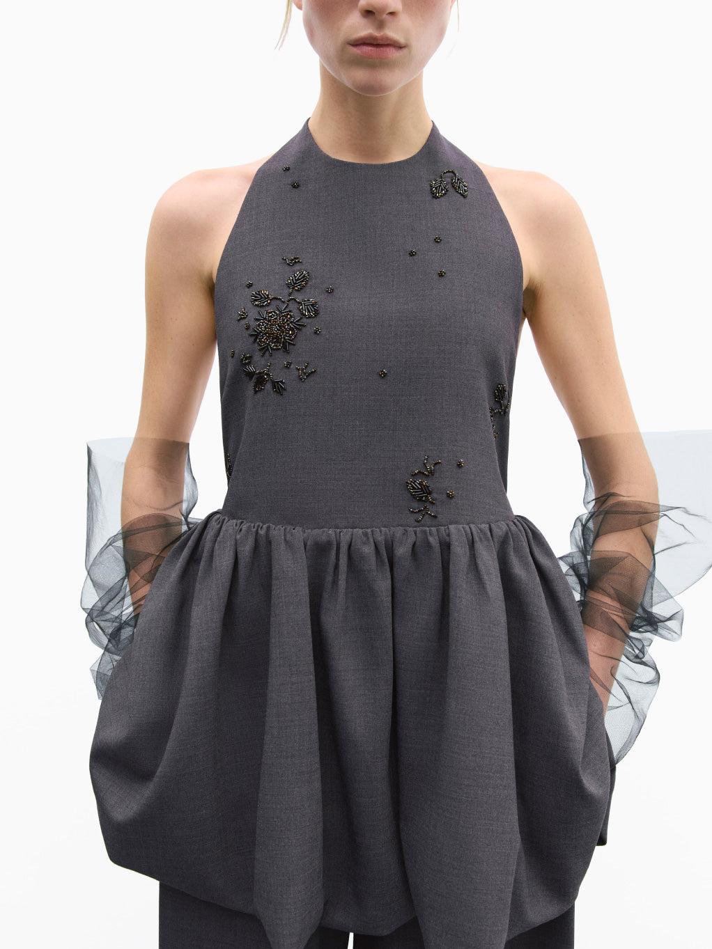 Halter Dress Grey