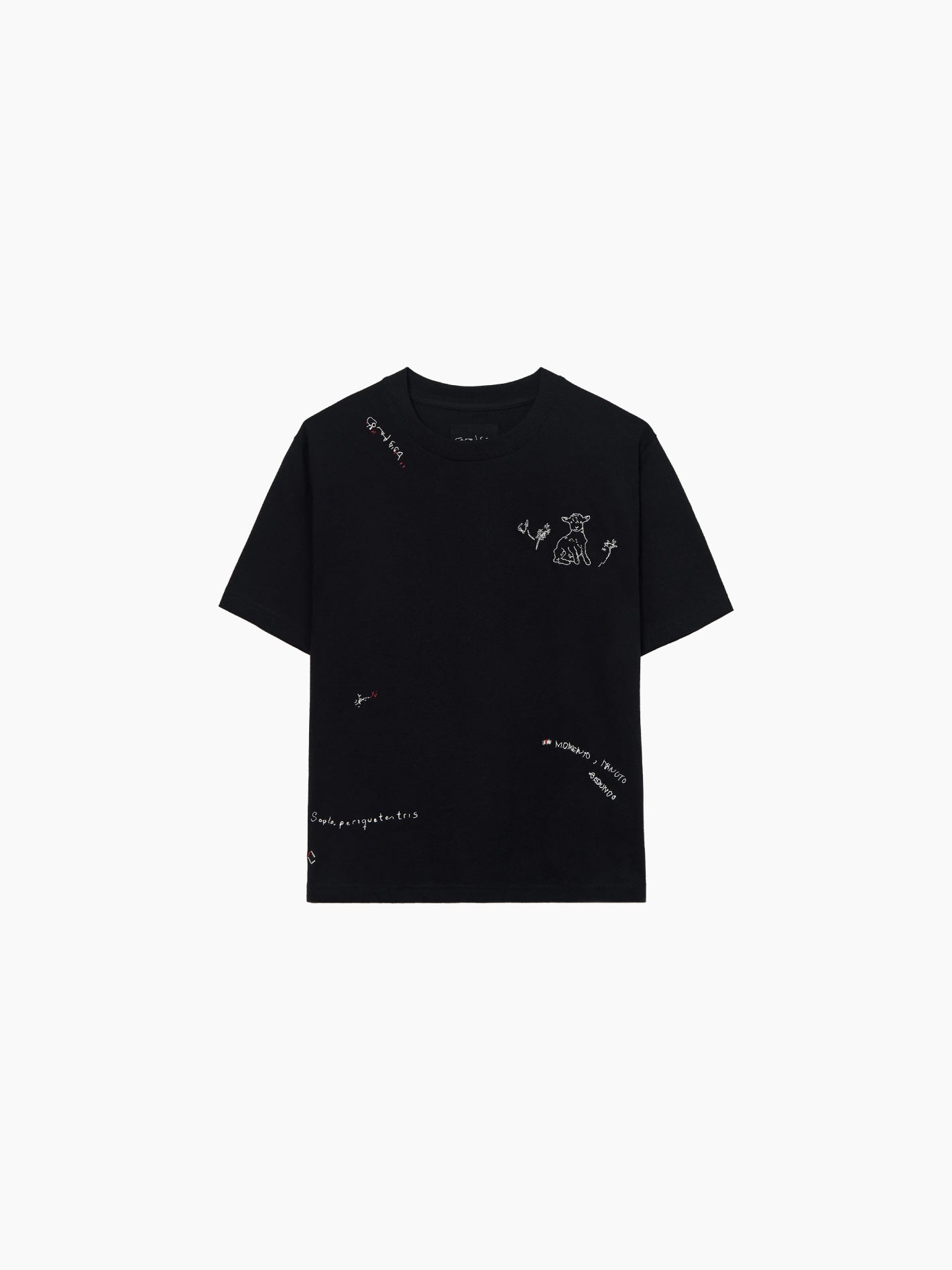 Instante Embroidered T-Shirt Black