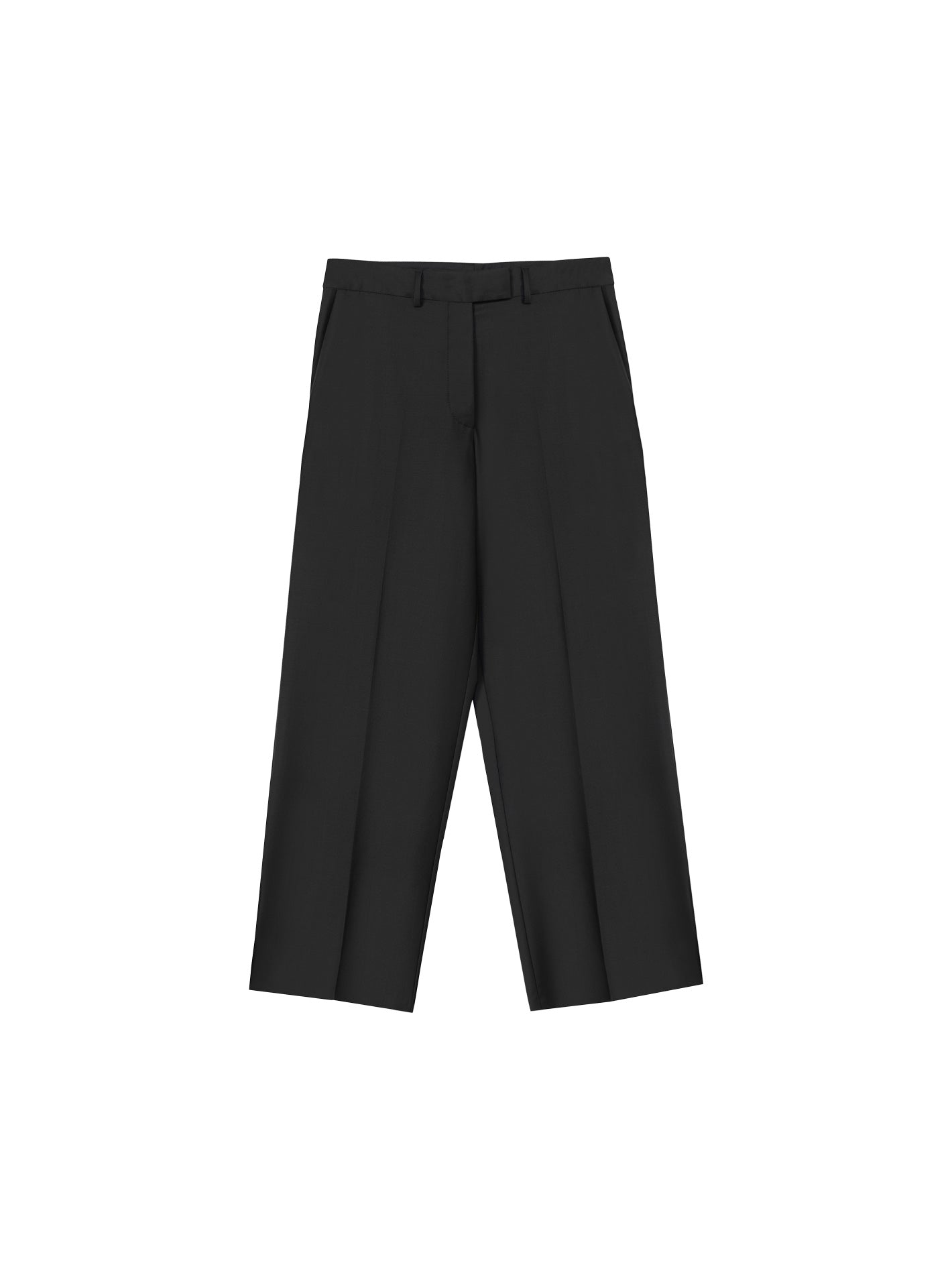 Low Rise Virgin Wool Pants Dark Brown