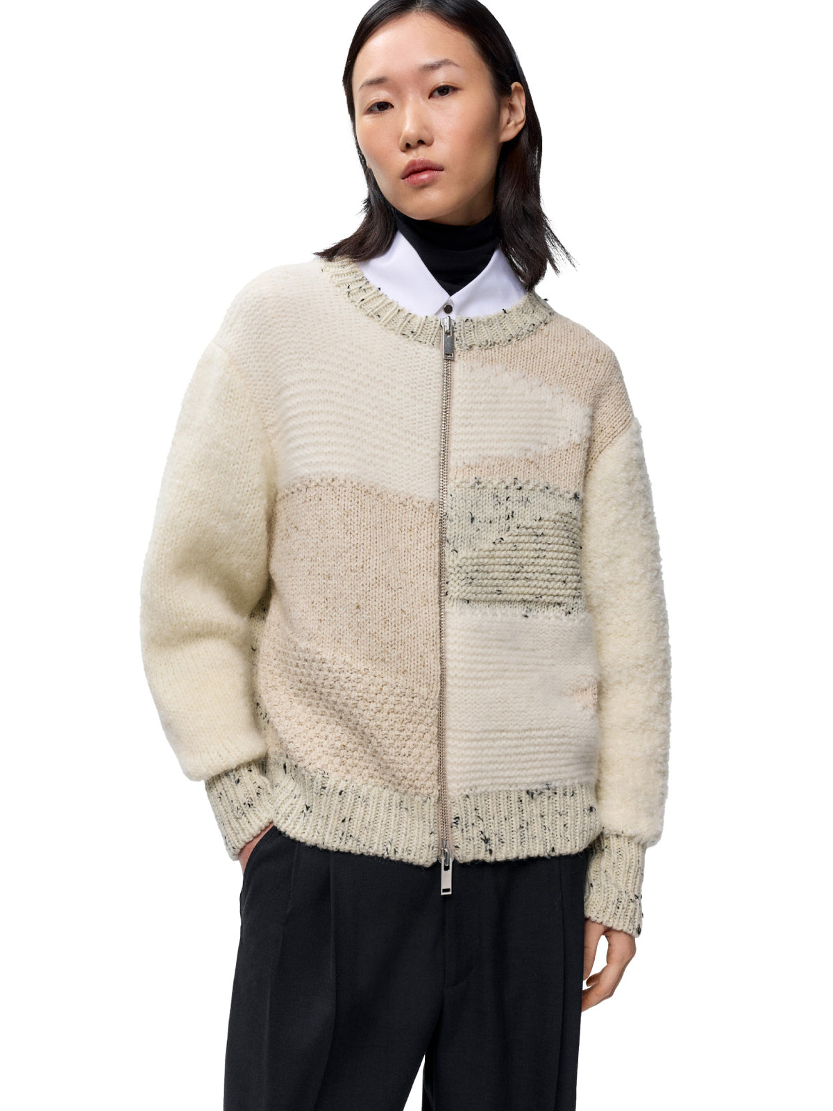 Marled Zip Cardigan