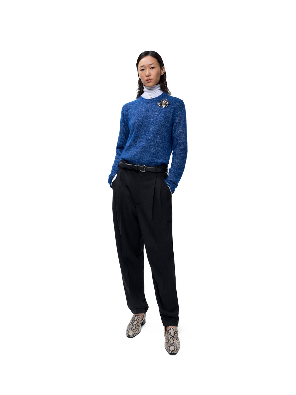 Melange Sweater Blue