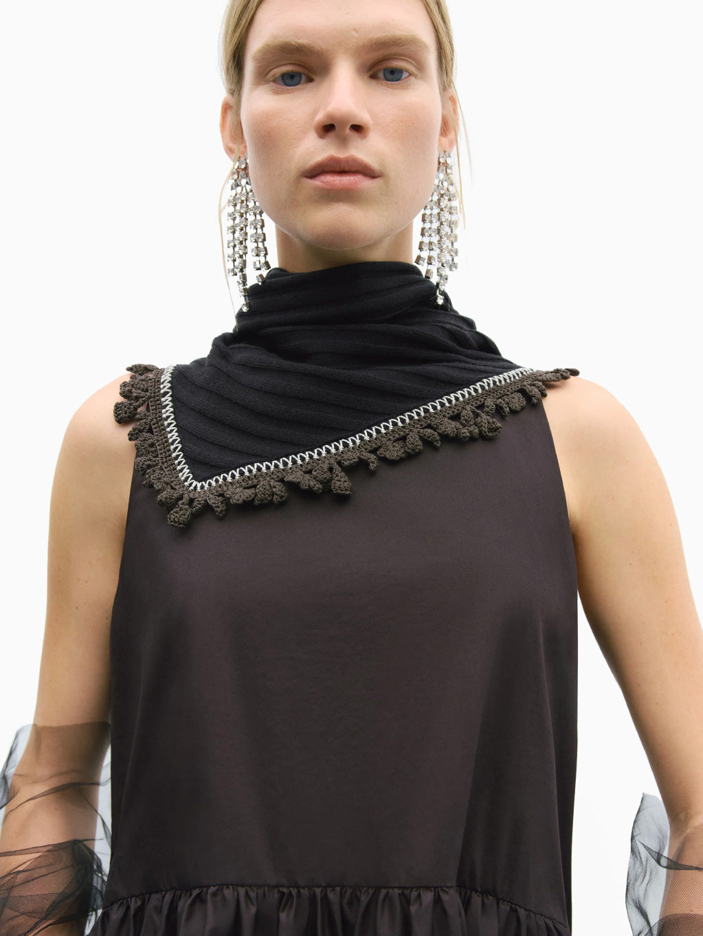 Merino Wool Bandana Black